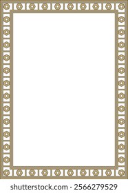 Vector black and gold square gothic ornament. Medieval European rectangle, border. Classic pattern of the Germans, Angles, Saxons, Franks.
