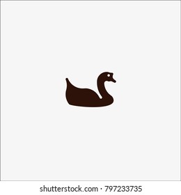 Vector of Black Goose Icon
