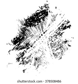 vector black grunge brush strokes ink paint isolated on white background
