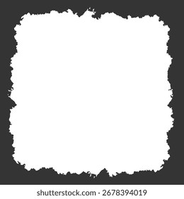 Moldura preta do Grunge do vetor. Recursos gráficos para criação de design.
