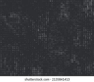 Vector black grunge halftone texture background.