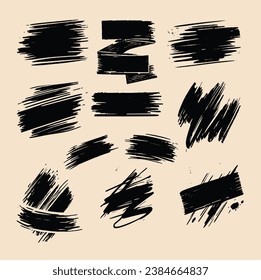 juego de garrapatas vectoriales del marcador de grifo negro vectorial