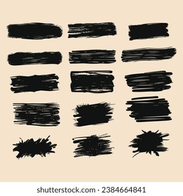 juego de garrapatas vectoriales del marcador de grifo negro vectorial