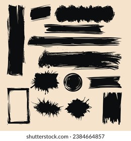 juego de garrapatas vectoriales del marcador de grifo negro vectorial
