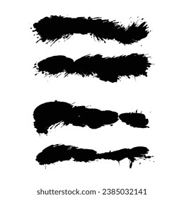 Vektor Black Grunge Marker Banner und Scripts