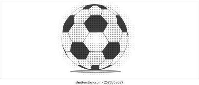 vector black grunge soccer ball on white