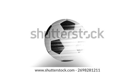 vector black grunge soccer ball on white