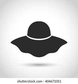 vector black hat icon