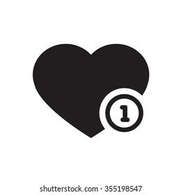 Vector black hearts icon