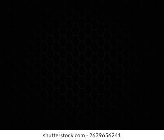 Vector black hexagon pattern background.	