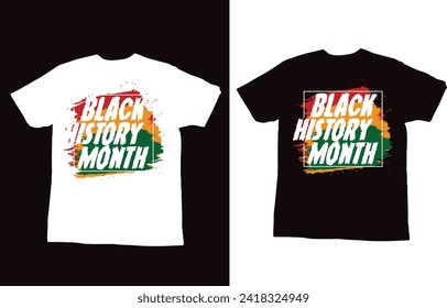 Vector black history month t shirt design  with typography black history quote and vector 