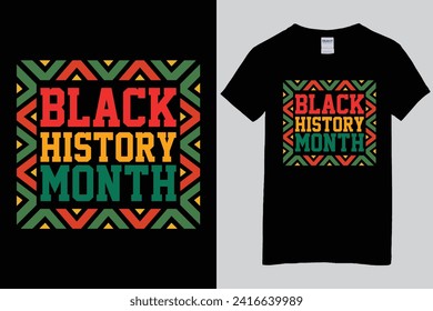 Vector black history month t-shirt design