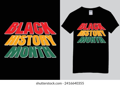 Vector black history month t-shirt design