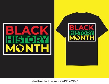 	
Vector Black History Month Typography lettering T-shirt Design
