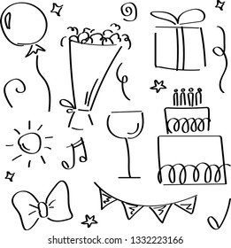 vector black holiday attributes