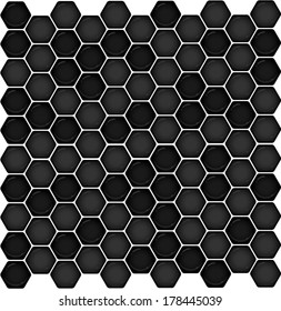 vector black honeycomb - Separate layers for easy editing