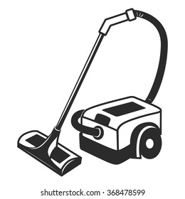 vector black hoover icon on white background