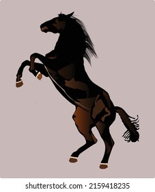 vector black horse is an animal that has a fast run and high jump where this equestrian sport is a sport of agility