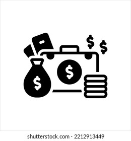 Vector black icon for alot