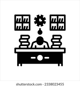 Vector black icon for too