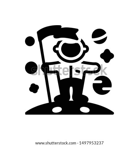 Vector black icon for accomplish