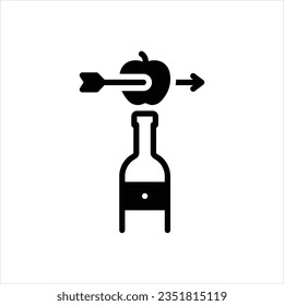 Vektorschwarzes Symbol für genaue Genauigkeit