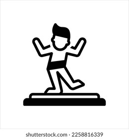 Vector black icon for act