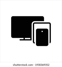 Vector black icon for adaptive