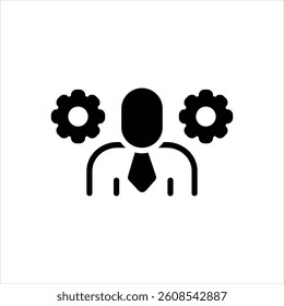 Vector black icon for administrating
