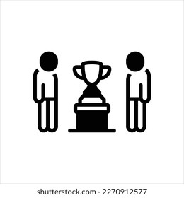 Vector black icon for adverse