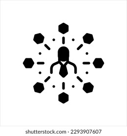 Vector black icon for affiliates