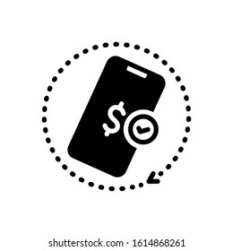 Vector black icon for afford