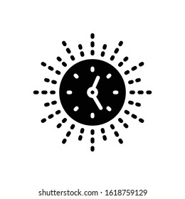 Vector black icon for afternoon