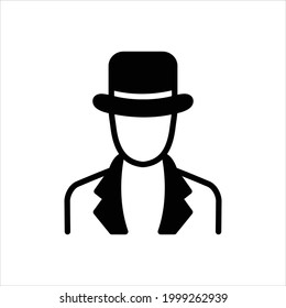 Vector black icon for agents