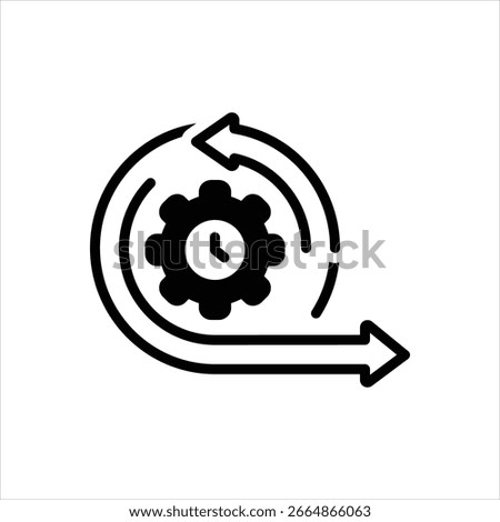 Vector black icon for agile methodology