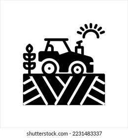 Vector black icon for agricultural
