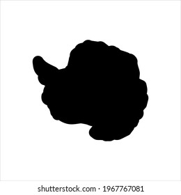 Vector black icon for antarctica