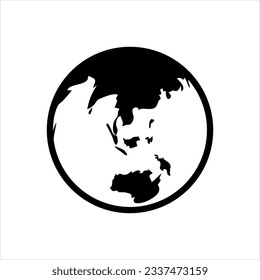 Vector black icon for antarctica