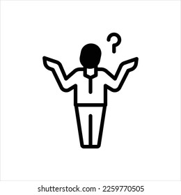 Vector black icon for anything