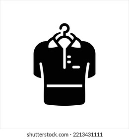 Vector black icon for apparel