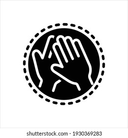 Vector black icon for appreciate