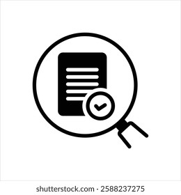 Vector black icon for approve