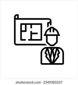 Vector black icon for architecture
