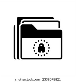 Vektorschwarzes Symbol für archiviert