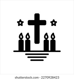 Icono negro vector para la esperanza de surgimiento