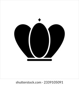 Vector black icon for aristocracy