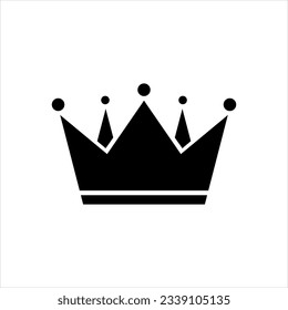Vector black icon for aristocracy