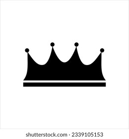 Icono negro vector para aristocracia