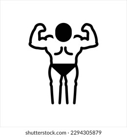 Vector black icon for armstrong