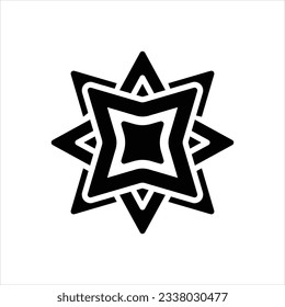 Vector black icon for art